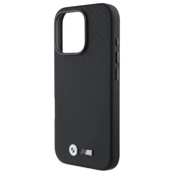 BMW Carbon Wrapped Metal iPhone 16 Pro Max Case - Black - Cell phone cases and covers<<<HurtelXML
