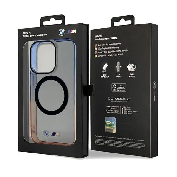 BMW Gradient Bumper MagSafe case for iPhone 15 Pro - gray - Cell phone cases and covers<<<HurtelXML
