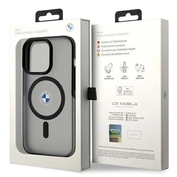BMW IML Signature MagSafe case for iPhone 15 Pro - black - Cell phone cases and covers<<<HurtelXML