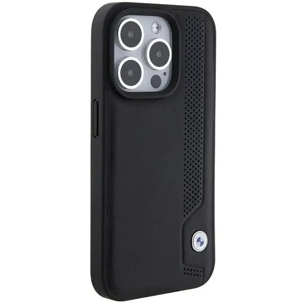 BMW Leather Blue Dots case for iPhone 15 Pro - black - Cell phone cases and covers<<<HurtelXML