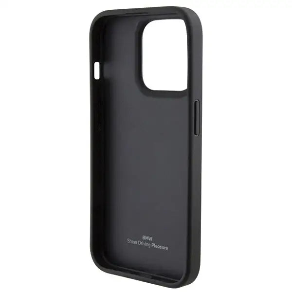 BMW Leather Blue Dots case for iPhone 15 Pro - black - Cell phone cases and covers<<<HurtelXML