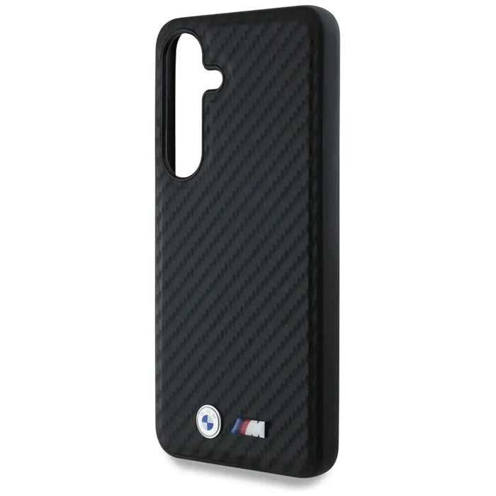 BMW Leather Carbon MagSafe Case for Samsung Galaxy S25+ - Black - Cell phone cases and covers<<<HurtelXML