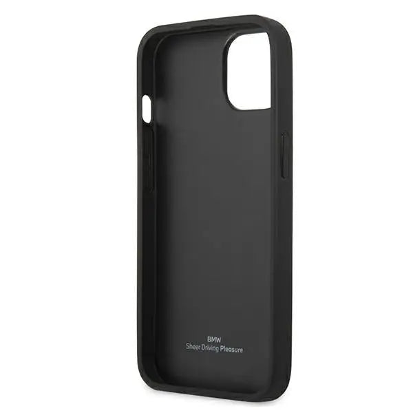 BMW Leather Curve Perforate Case for iPhone 13 mini - Black - Cell phone cases and covers<<<HurtelXML