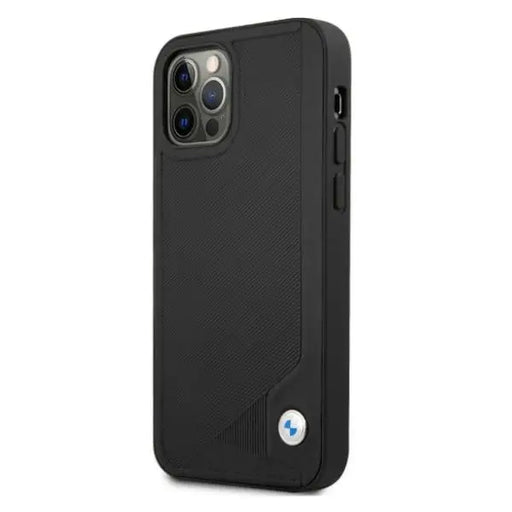 BMW Leather Deboss Case for iPhone 12 / iPhone 12 Pro - Black - Cell phone cases and covers<<<HurtelXML