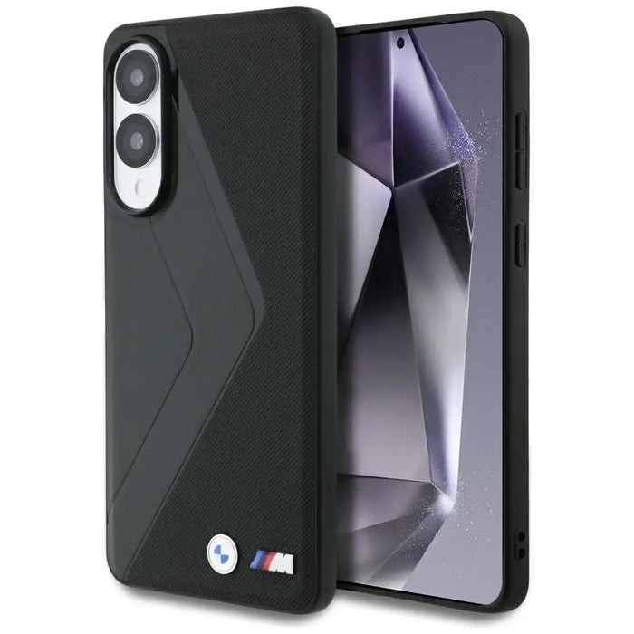 BMW Leather Oversized Stripes MagSafe case for Samsung Galaxy S25 Edge - black - Cell phone cases and covers<<<HurtelXML