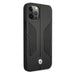 BMW Leather Perforated Sides Case for iPhone 12 / iPhone 12 Pro - Black - Cell phone cases and covers<<<HurtelXML