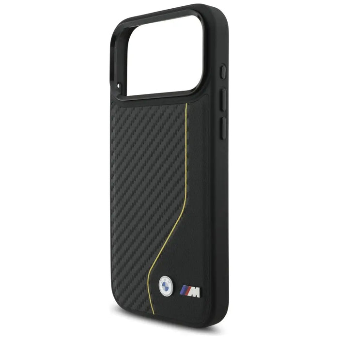 BMW M Carbon Line & Logo MagSafe Case for iPhone 17 Pro Max - Yellow - Cell phone cases and covers<<<HurtelXML