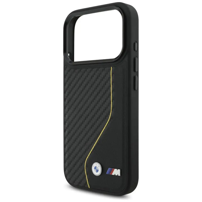 BMW M Carbon Line & Logo MagSafe Case for iPhone 17 Pro - Yellow - Cell phone cases and covers<<<HurtelXML