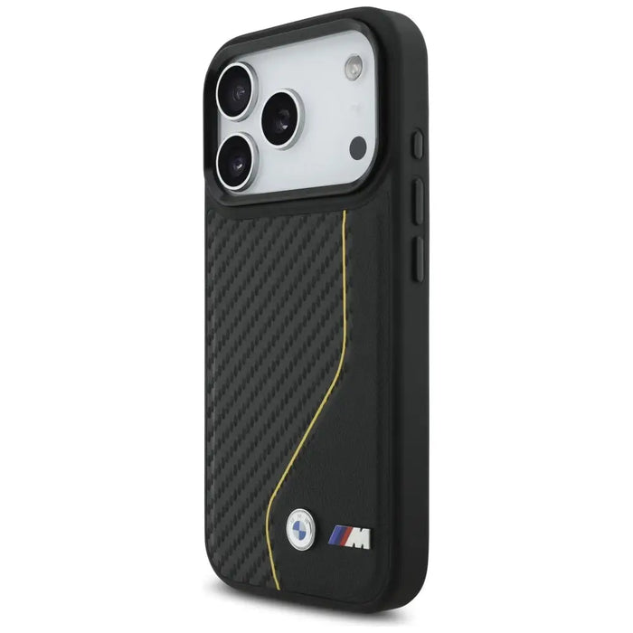 BMW M Carbon Line & Logo MagSafe Case for iPhone 17 Pro - Yellow - Cell phone cases and covers<<<HurtelXML