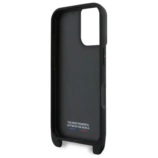 BMW M Edition Carbon Stripe & Strap iPhone 16 Plus Case - Black - Cell phone cases and covers<<<HurtelXML