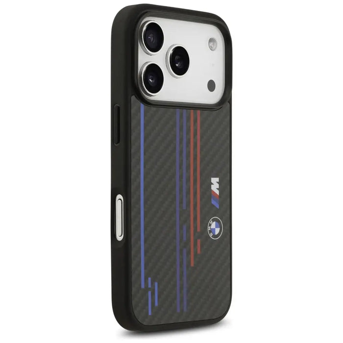 BMW M Kevlar Lines & Logo MagSafe Case for iPhone 17 Pro - Black - Cell phone cases and covers<<<HurtelXML