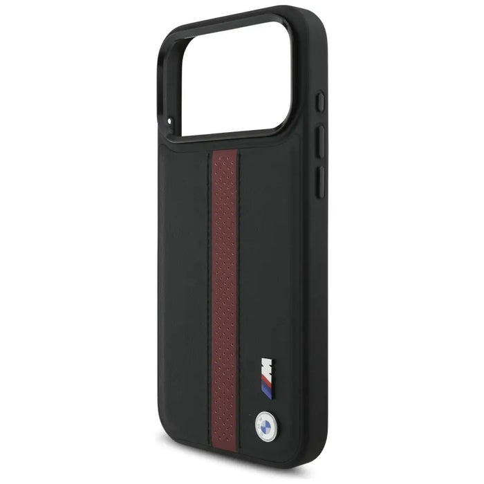 BMW M Perforated Stripe Logo MagSafe Case for iPhone 17 Pro Max - Red - Cell phone cases and covers<<<HurtelXML