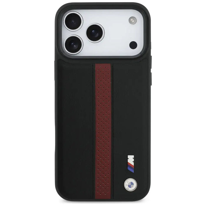 BMW M Perforated Stripe Logo MagSafe Case for iPhone 17 Pro Max - Red - Cell phone cases and covers<<<HurtelXML