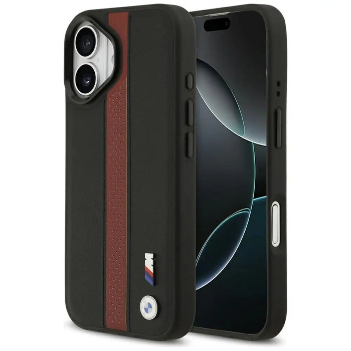 BMW M Perforated Stripe Logo MagSafe Case for iPhone 17 - Red - Cell phone cases and covers<<<HurtelXML