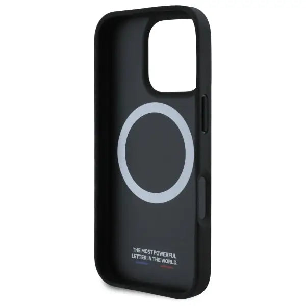 BMW M Performance Tricolor Printed Stripes MagSafe case for iPhone 16 Pro - black - Cell phone cases