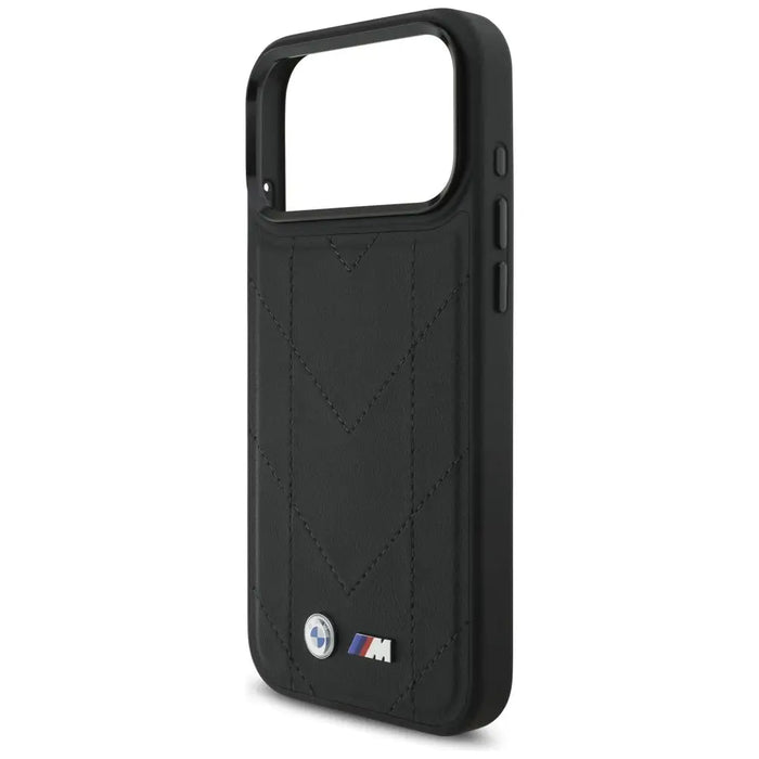 BMW M Quilted Logo MagSafe Case for iPhone 17 Pro Max - Black - Cell phone cases and covers<<<HurtelXML