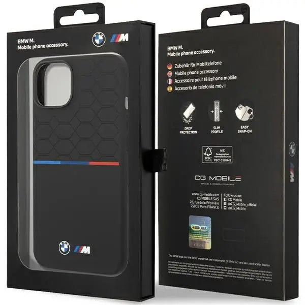 BMW M Silicone Pattern MagSafe Case for iPhone 15/14/13 - Black - Cell phone cases and covers<<<HurtelXML