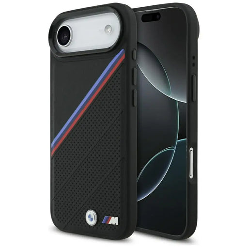 BMW M Tricolor Metal Logo MagSafe Case for iPhone 17 Air - Black - Cell phone cases and covers<<<HurtelXML