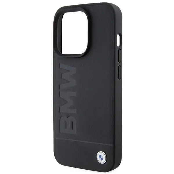 BMW MagSafe Leather Hot Stamp case for iPhone 15 Pro Max - black - Cell phone cases and covers<<<HurtelXML