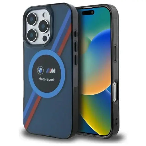 BMW Motosport IML Circle MagSafe Case for iPhone 16 Pro Max - Navy Blue - Cell phone cases and covers<<<HurtelXML