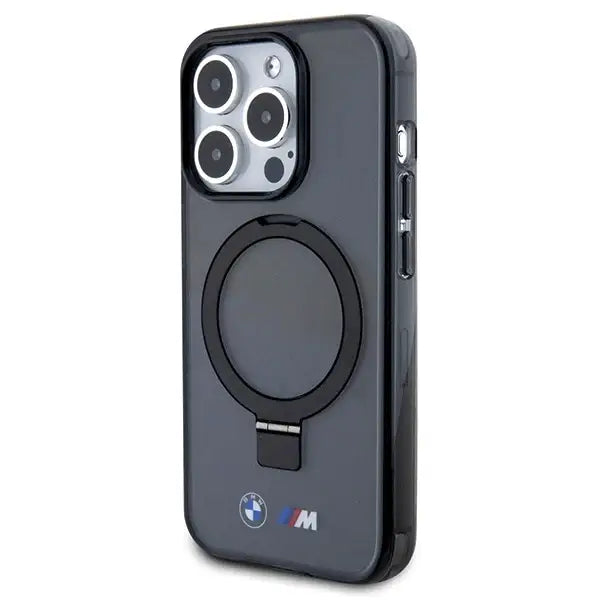 BMW Ring Stand M Collection MagSafe case for iPhone 15 Pro Max - black - Cell phone cases and covers<<<HurtelXML