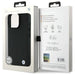 BMW Sign Leather Diamond Metal Logo MagSafe iPhone 16 Pro Case - Black - Cell phone cases and covers<<<HurtelXML