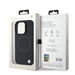 BMW Signature Leather Half Textured & Circle MagSafe case for iPhone 16 Pro - black - Cell phone cases