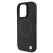 BMW Signature Leather Half Textured & Circle MagSafe case for iPhone 16 Pro - black - Cell phone cases
