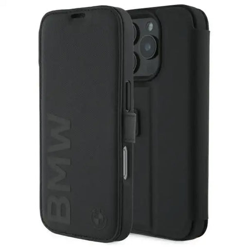 BMW Signature Leather Wordmark Case for iPhone 16 Pro - Black - Cell phone cases and covers<<<HurtelXML