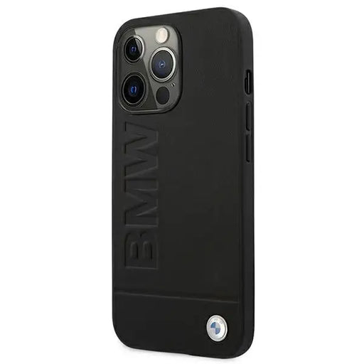BMW Signature Logo Imprint Case for iPhone 13 Pro Max - Black - Cell phone cases and covers<<<HurtelXML