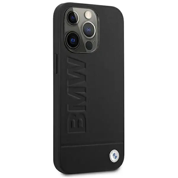 BMW Signature Logo Imprint Case for iPhone 13 Pro Max - Black - Cell phone cases and covers<<<HurtelXML