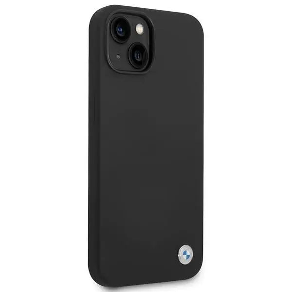 BMW Silicone Metal Logo Case for iPhone 14 - Black - Cell phone cases and covers<<<HurtelXML