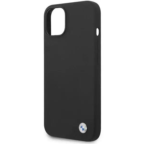 BMW Silicone Metal Logo case for iPhone 15 / 14 / 13 - black - Cell phone cases and covers<<<HurtelXML