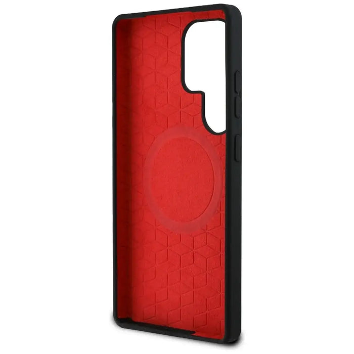 BMW Silicone Middle Tricolor Stripes MagSafe Case for Samsung Galaxy S25 Ultra - Black - Cell phone cases