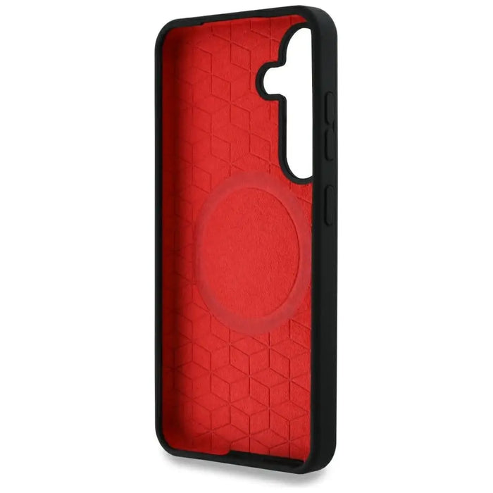 BMW Silicone Middle Tricolor Stripes MagSafe Case for Samsung Galaxy S25 - Black - Cell phone cases