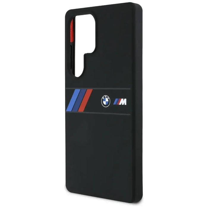 BMW Silicone Middle Tricolor Stripes MagSafe Case for Samsung Galaxy S25 Ultra - Black - Cell phone cases