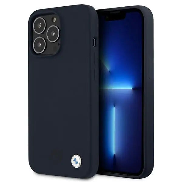 BMW Silicone Signature Case for iPhone 13 Pro Max 6.7’’ - Navy Blue - Cell phone cases and covers<<<HurtelXML