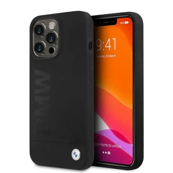 BMW Silicone Signature Logo MagSafe case for iPhone 13 Pro / iPhone 13 - black - Cell phone cases and covers<<<HurtelXML