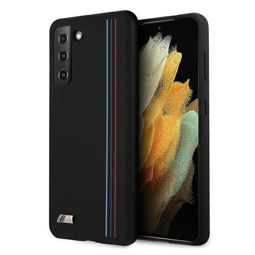 BMW Silicone Stripes M Collection Case for Samsung Galaxy S21+ - Black - Cell phone cases and covers<<<HurtelXML