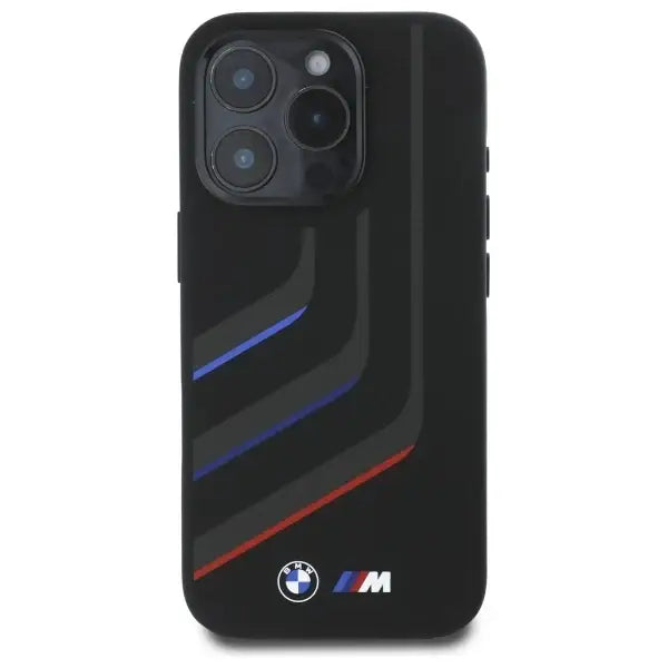 BMW Silicone Turning Lines MagSafe Case for iPhone 16 Pro - Black - Cell phone cases and covers<<<HurtelXML