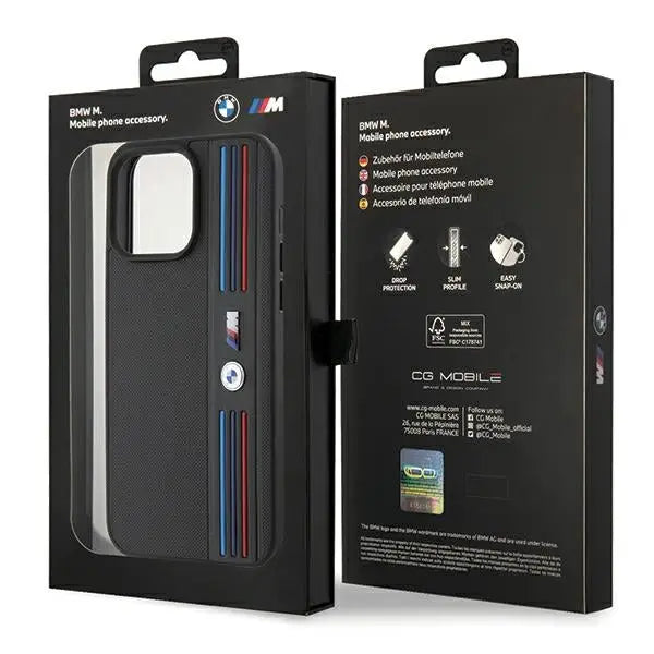 BMW Tricolor M Collection iPhone 15 Pro Case - Black - Cell phone cases and covers<<<HurtelXML