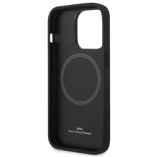 Etui BMW BMHMP14LSLLBK iPhone 14 Pro 6,1" czarny/black hardcase Signature Logo Imprint Magsafe
