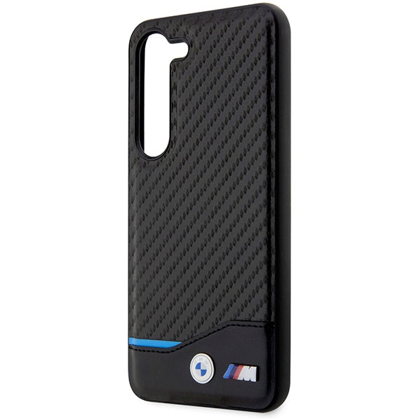 BMW Leather Carbon case for Samsung Galaxy S23+ - black