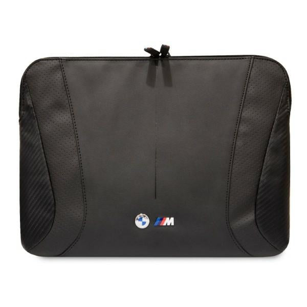 BMW Carbon&amp;Perforated sleeve for a 16" laptop - black