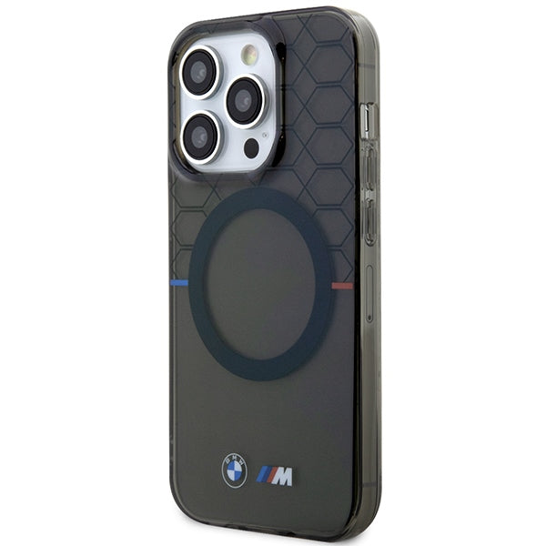 Case BMW BMHMP14LHGPK iPhone 14 Pro 6.1" Grey/Grey Pattern MagSafe