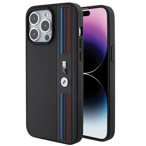 BMW Tricolor M Collection iPhone 15 Pro Case - Black
