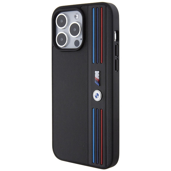 BMW Tricolor M Collection iPhone 15 Pro Case - Black