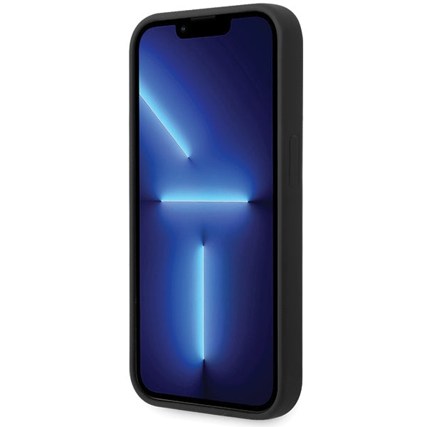 BMW Silicone Pattern iPhone 15 Pro Case - Black