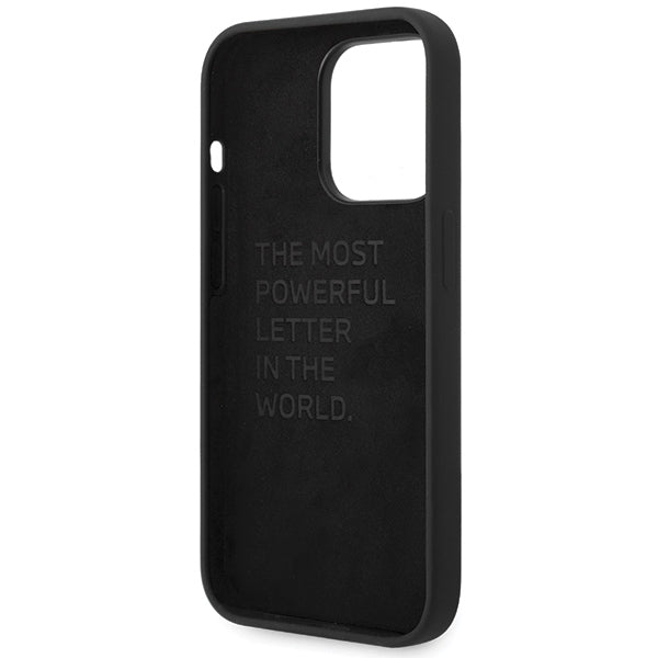 BMW Silicone Pattern iPhone 15 Pro Max Case - Black