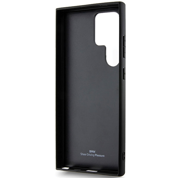 BMW BMHCS24L23RCGPK S24 Ultra S928 black/black hardcase Signature Leather Crossing Lines Pattern
